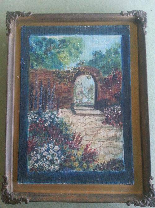 Small painting on board a must see