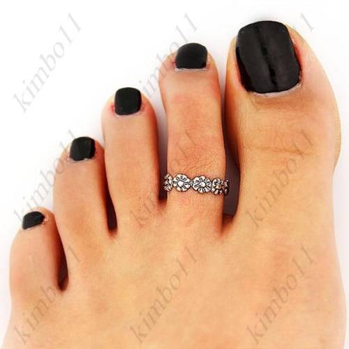 Fahion Retro Little Daisy Summertime Alloy Joker Flowers Joint Ring Foot Rings