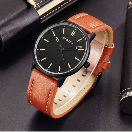 CURREN 8233 Japan Movt Ultrathin Waterproof Watch (Leather 10 colors)