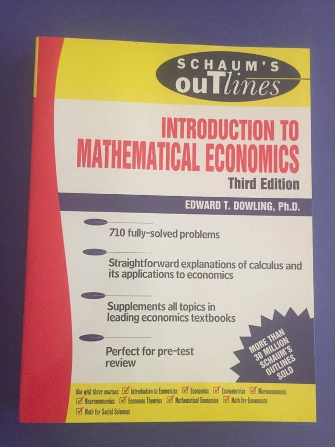 University Textbook: Introduction to Mathematical Economics