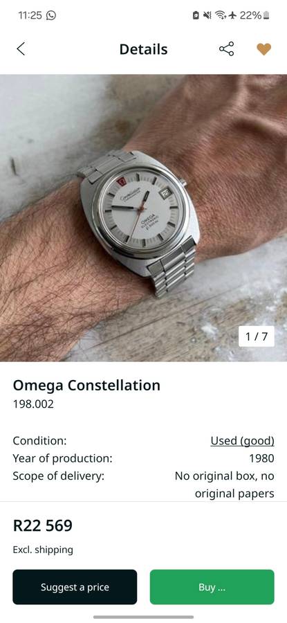 Omega Constellation f300hz Chronometer - FULL SET