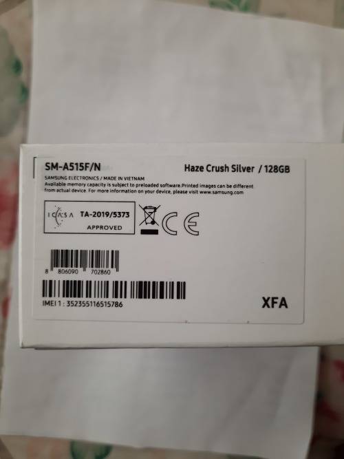 Samsung a51 Galaxy Silver Brand New Still Sealed in a Box