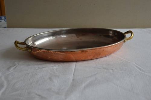 NICEold Totally usable copper  OVAL PAN