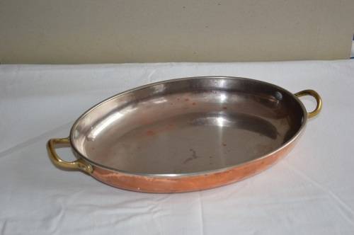 NICEold Totally usable copper  OVAL PAN
