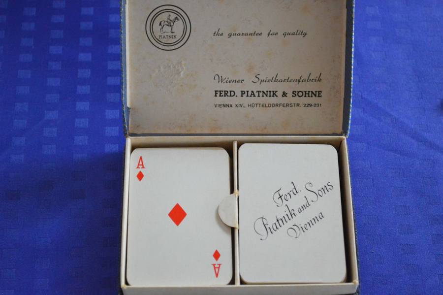 Ferd. Piatnik and sohne Vienna beautiful playing cards