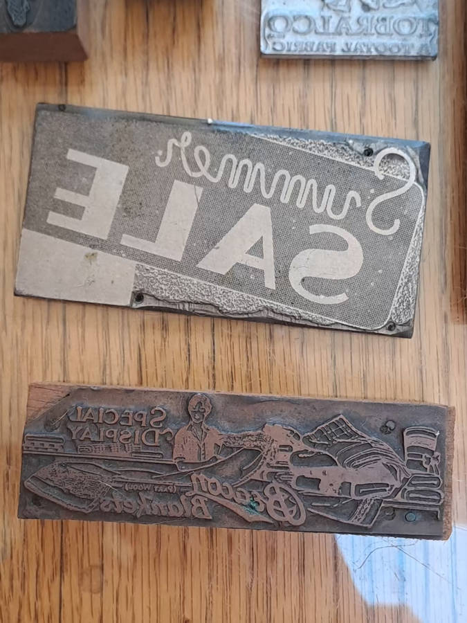 Beautiful and interesting vintage copper and lead stamps