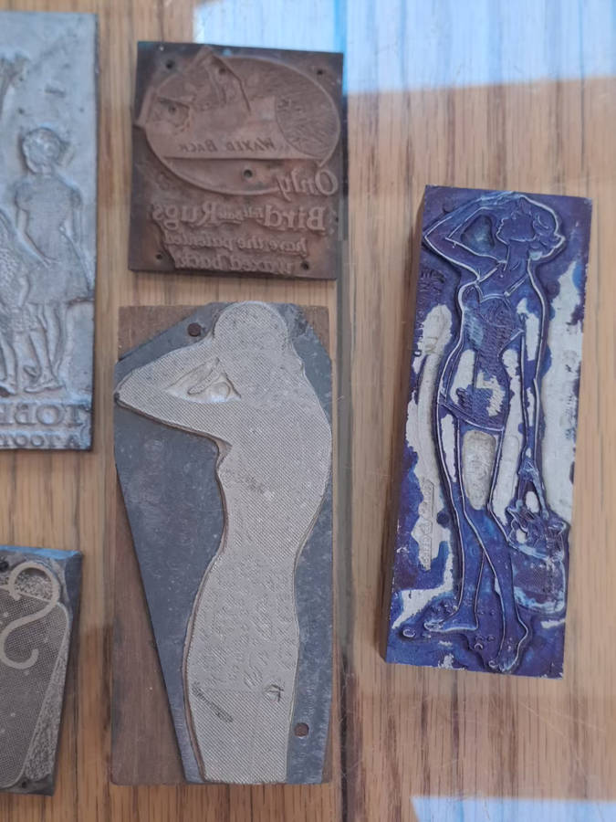 Beautiful and interesting vintage copper and lead stamps