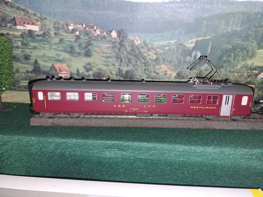 Trix H0 23343  Dining Car of SBB. New boxed