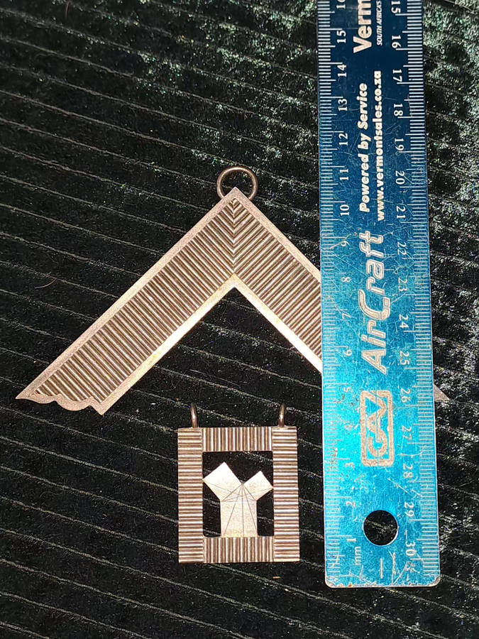 masonic past master mason silver 925 London collar jewel