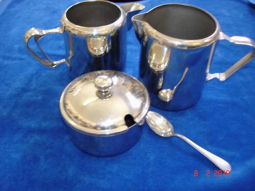 TEA AND COFFEE WITH SUGAR BOWL AND SPOON,INCLUDES SUP. FREE GIFT!!!!!@@@@@!!!!!