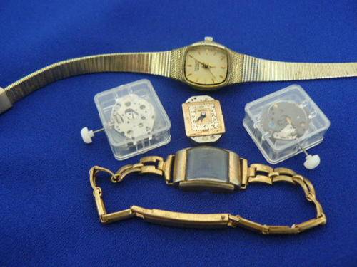 A LOT OF MIXED LADIES WATCHES FOR SPARES,INC 2X MOVEMENTS!!!