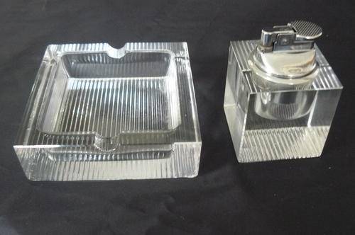 BEAUTIFULL ART DECO ASHTRAY AND TABLE LIGHTER
