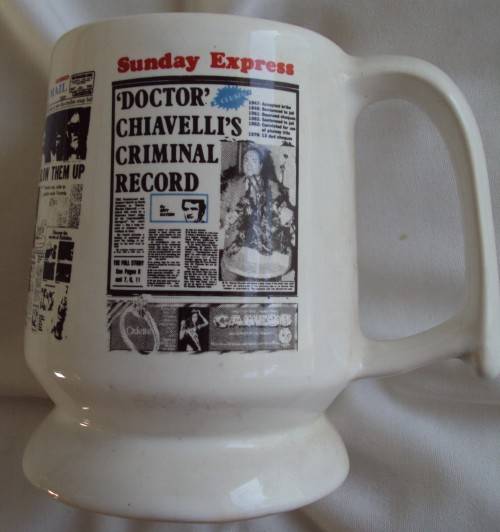 Crescentware Newspaper Tankard