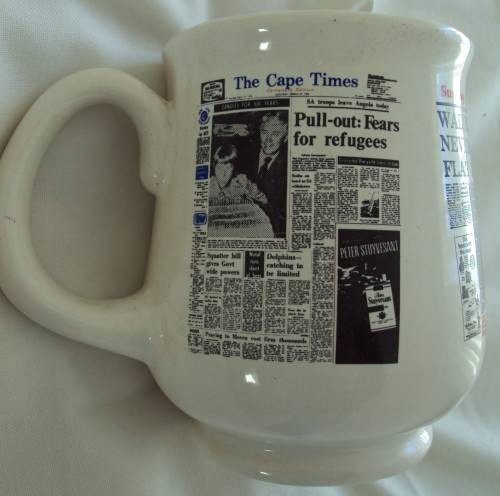 Crescent Ware Sunday Times | Rand Daily Mail | Sunday Express |The Cape Times | Newspaper Tankard