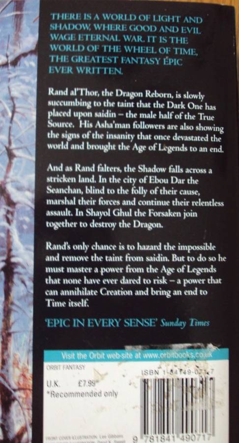 Winter`s Heart Robert Jordan Book Nine of The Wheel of Times