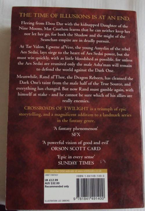 Crossroads of Twilight Book Ten Of the Wheel of Time  Robert Jordan