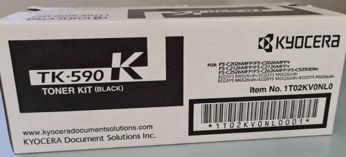 Kyocera TK-590K Genuine Black Toner