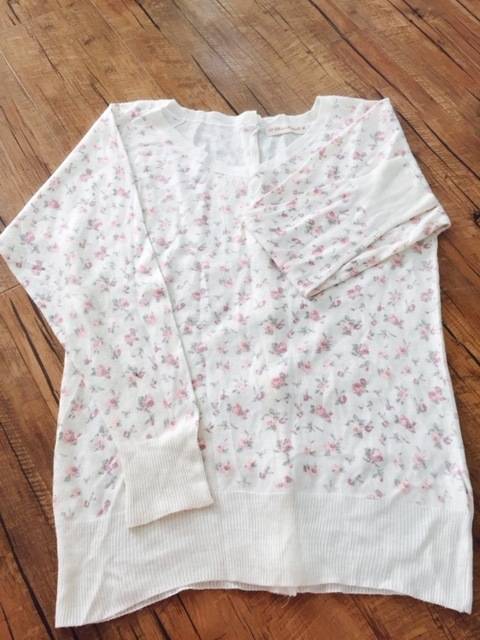 Ladies Sexy Stylish Comfortable Loose Korea Made Pink Rose With Button V-Line Long Knitwear Sweater