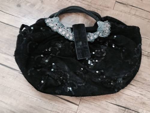 Women Ladies Stylish Fashion Lace Bling Bling Handbag
