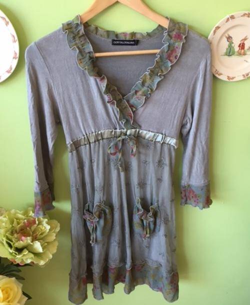 Ladies High Quality Sexy Hot Vintage Style Floral Flower Layer Lace V-Line Slim Cut Summer Dress