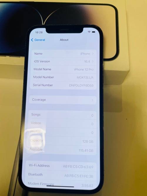 iPhone 12 Pro 128GB LTE - Certified Preowned with Box ~FREE Shipping