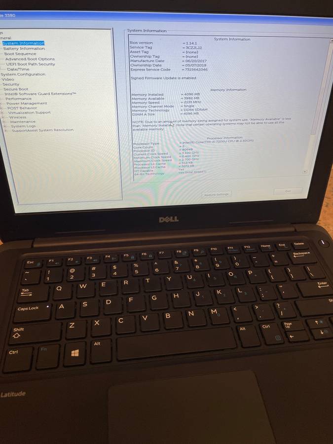 Dell Latitude 3380 Laptop - Intel Core i5 7th Gen 8GB RAM - 256GB SSD Windows 11 & Office 2021