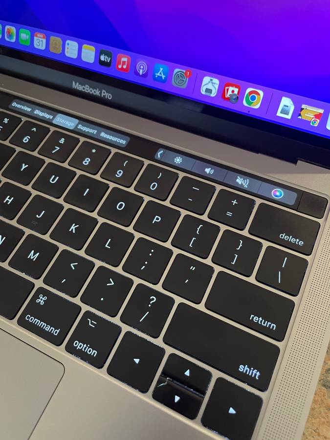 Macbook Pro 13-inch Retina Display - Intel Core i5 - 16GB RAM - 512GB SSD - Touchbar and Touch ID