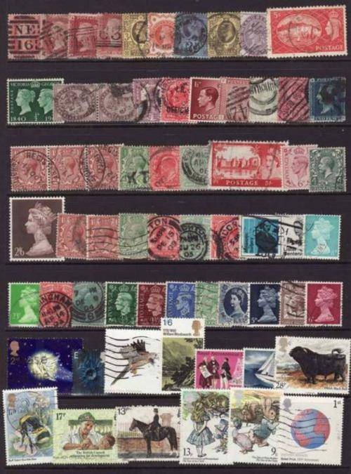 COLLECTION OF 63  GREAT BRITIAN STAMP