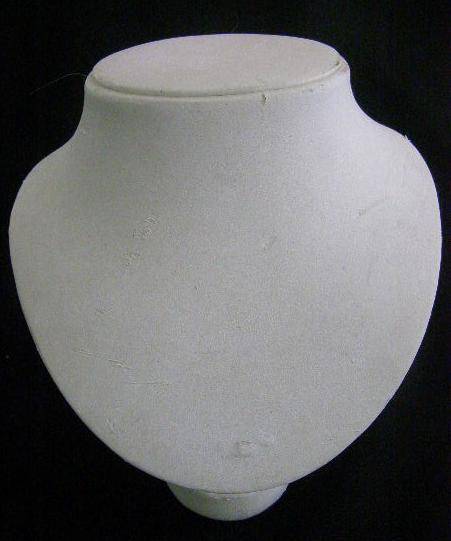 White Leather Neck stand
