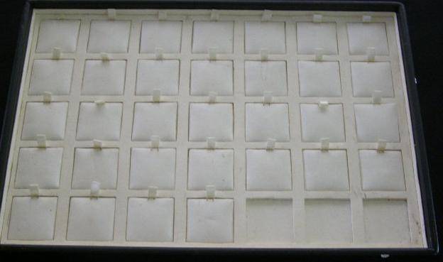 White Leather Pendant Display