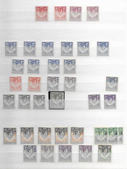 Northern Rhodesia KG VI & QE II Definitives etc. HM/USED in stock book.