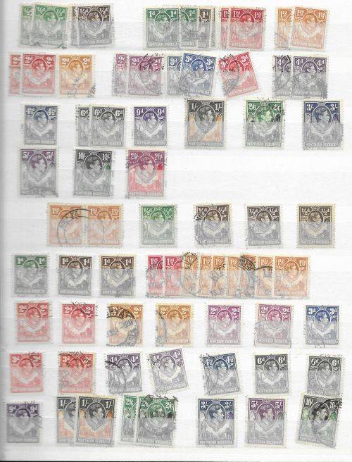 Northern Rhodesia KG VI & QE II Definitives etc. HM/USED in stock book.