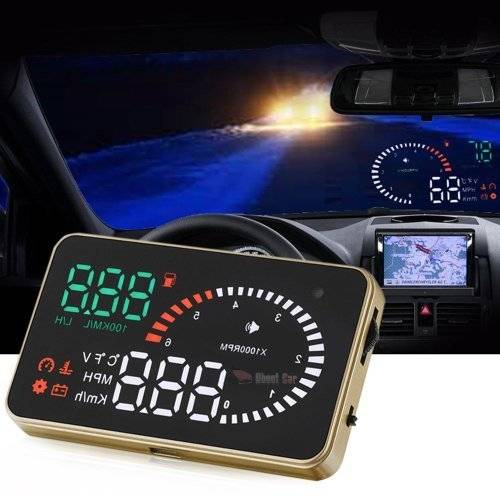 X6 Car Projector OBDII interface HUD Head Up Display MPH Speed fuel Consumption Monitoring System