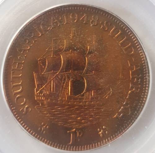 1948 1 Penny PCGS GRADED PR65RD.YES RED.