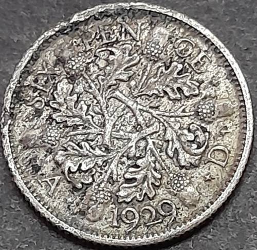 1929 Great Britain 6d (Sixpence)