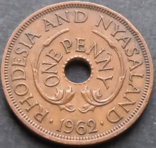Rhodesia and Nyasaland 1962  Penny
