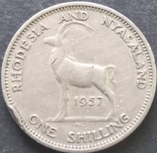 Rhodesia and Nyasaland 1957   Shilling