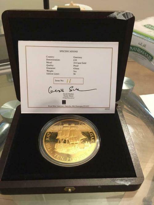 5oz Gold Proof £10 Denomination