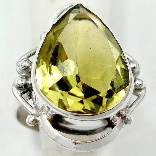 Gorgeous Solid Silver Lemon Topaz ring...