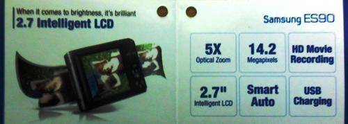 Samsung ES90 5x Optical Zoom