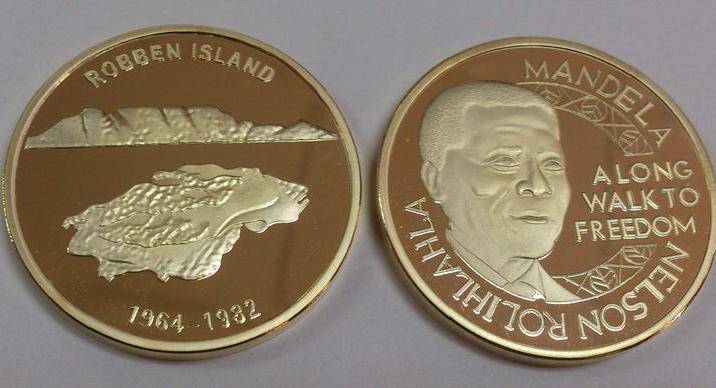NELSON MANDELA -  BEAUTIFUL MEDALLION/TOKEN