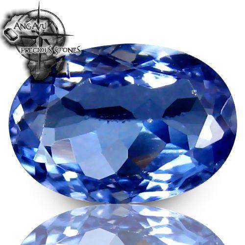 1.70 ct AA+ Fair Oval (8.86 x 6.32 mm) Bluish Violet Tanzanite Gemstone