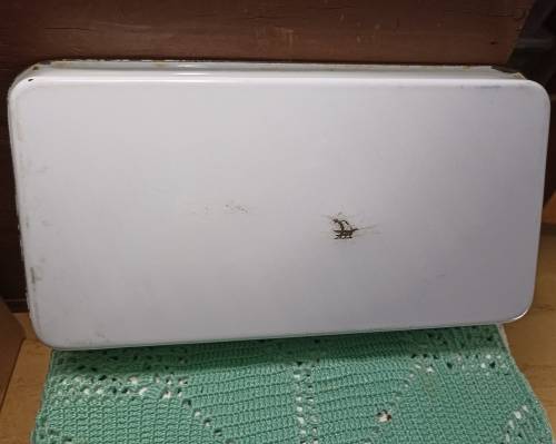 VINTAGE : Enamel Baking Dish