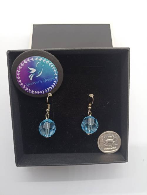 Earrings Light Blue / Turquoise Beads