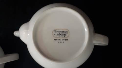 Noritake "Tea for Two" Tea set Classic White