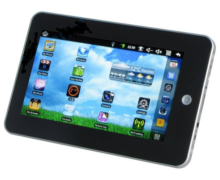 New pad,Tablet PC,800 Meg,7'' touch TFT screen,MP3/4. 256MB,2gbflash,WI-FI,2.2 Google Android,P70H