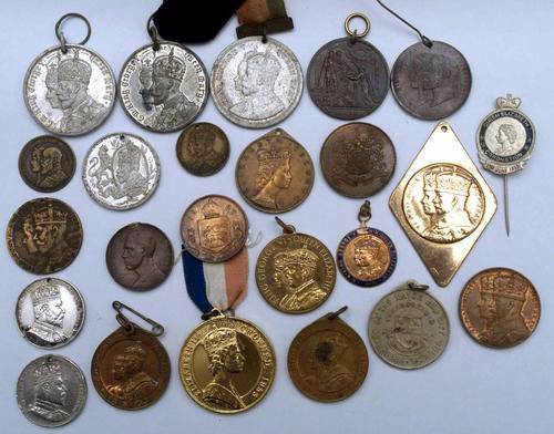 Large Collection of Coronation Medallions