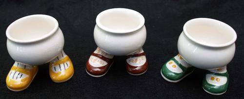 A Trio of Carlton Ware Walking Legs Egg Cups - superb!