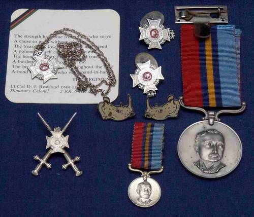 A stunning Rhodesia Regiment Silver collection