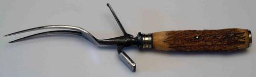 Large Carving Fork with Antler handle